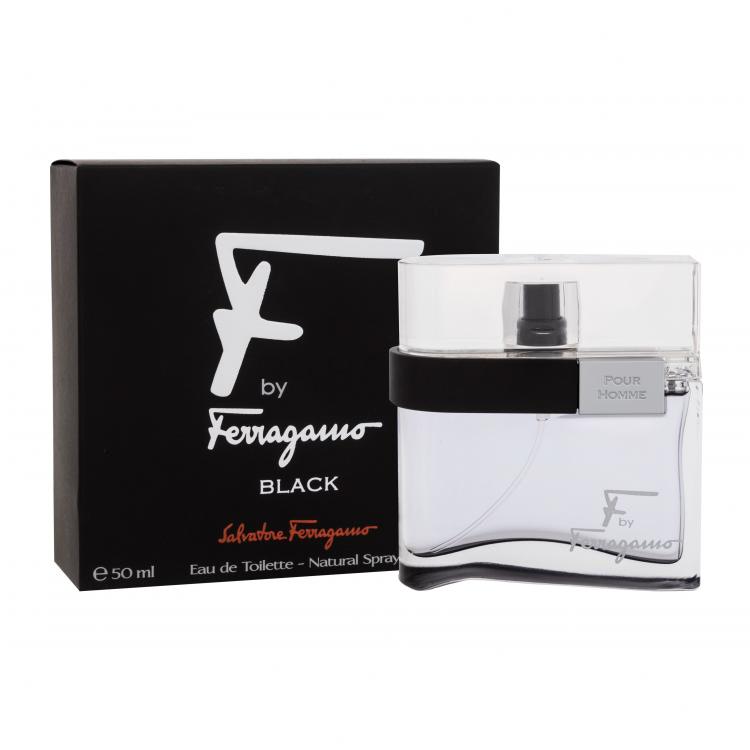 Ferragamo F by Ferragamo Black Apă de toaletă pentru bărbați 50 ml
