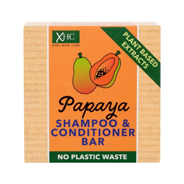 Xpel Papaya Shampoo &amp; Conditioner Bar Șampon pentru femei 60 g Nuanţă Papaya
