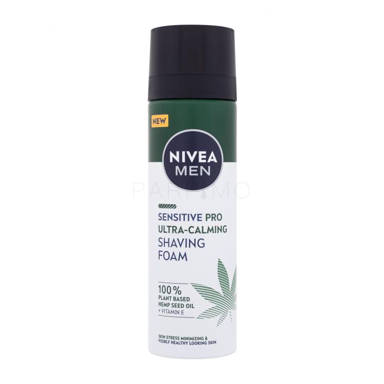 Nivea Men Sensitive Pro Ultra-Calming Shaving Foam Spumă de ras pentru bărbați 200 ml