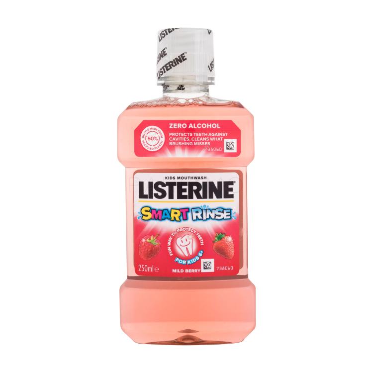 Listerine Smart Rinse Mild Berry Mouthwash Apă de gură pentru copii 250 ml