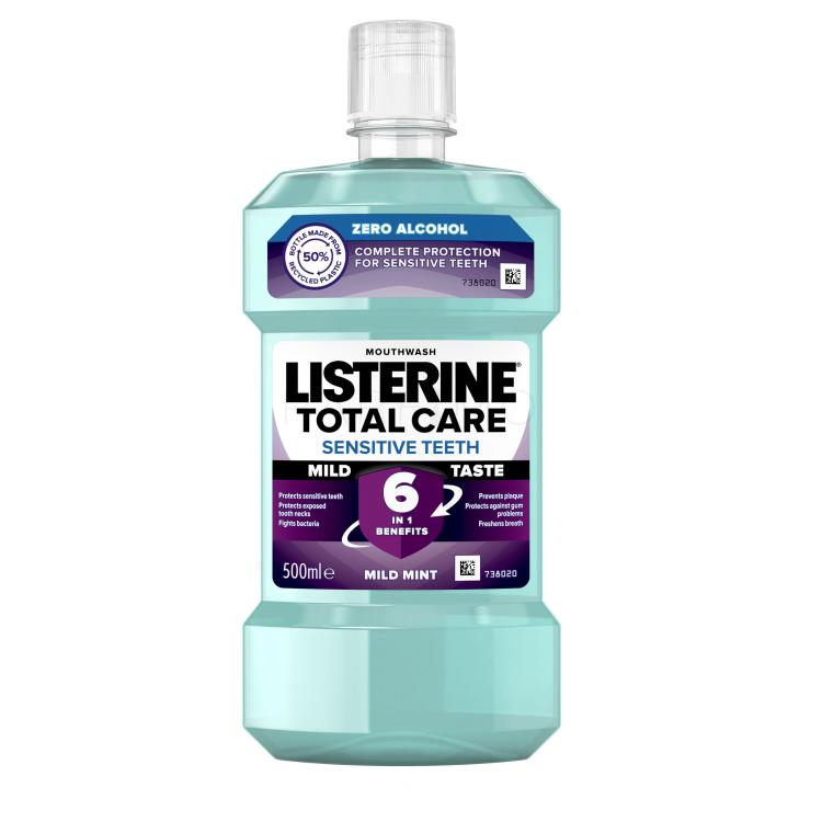 Listerine Total Care Sensitive Teeth Mild Taste Mouthwash 6 in 1 Apă de gură 500 ml