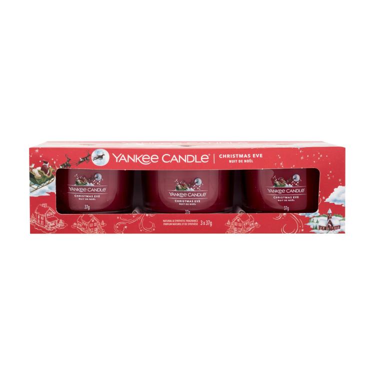 Yankee Candle Christmas Eve Set cadou Lumânare parfumată 3 x 37 g