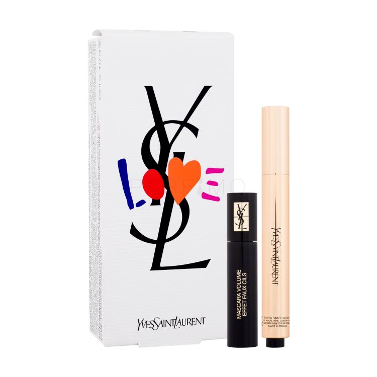 Yves Saint Laurent Touche Éclat Set cadou Iluminator Touche Éclat Radiant Touch 2,5 ml 2 + mascara Volume Effet Faux Cils 2 ml Black