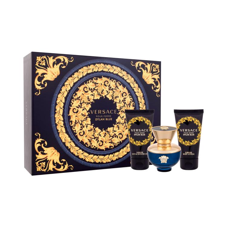 Versace Pour Femme Dylan Blue Set cadou Apă de parfum 50 ml + loțiune de corp 50 ml + gel de duș 50 ml