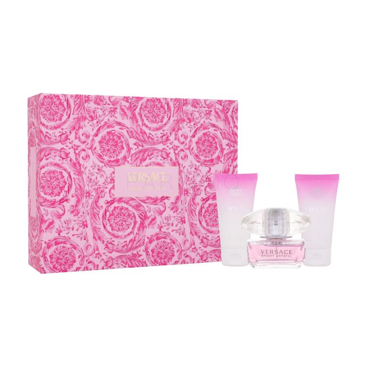 Versace Bright Crystal Set cadou Apă de toaletă 50 ml + loțiune de corp 50 ml + gel de duș 50 ml