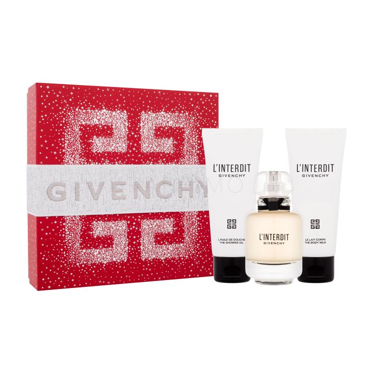 Givenchy L&#039;Interdit Set cadou Apă de parfum 50 ml + loțiune de corp 75 ml + ulei de duș 75 ml