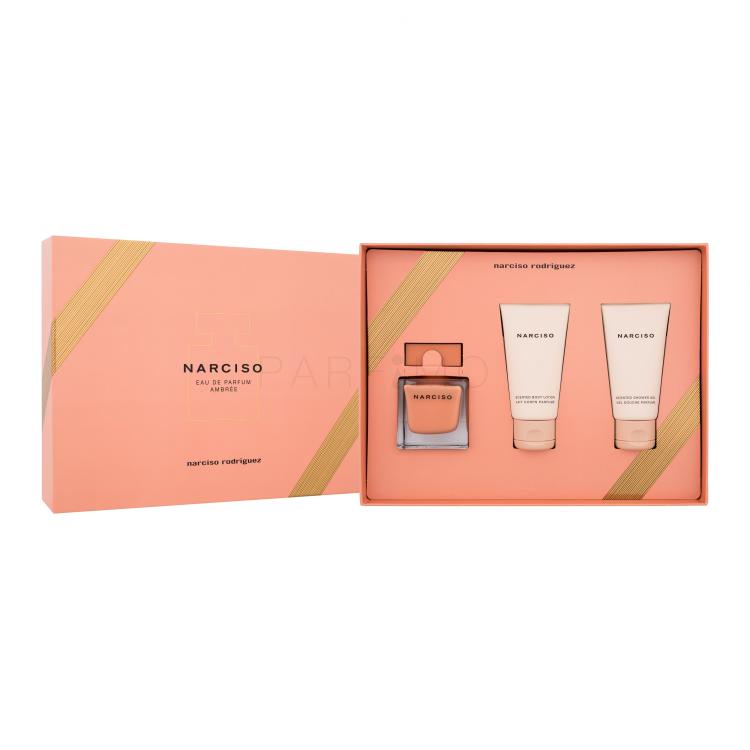 Narciso Rodriguez Narciso Ambrée Set cadou Apă de parfum 50 ml + cremă de corp 50 ml + gel de duș 50 ml