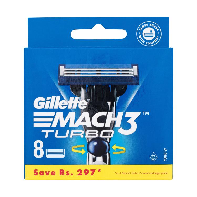 Gillette Mach3 Turbo Rezerve lame pentru bărbați Set