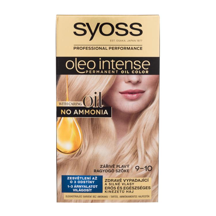 Syoss Oleo Intense Permanent Oil Color Vopsea de păr pentru femei 50 ml Nuanţă 9-10 Bright Blond