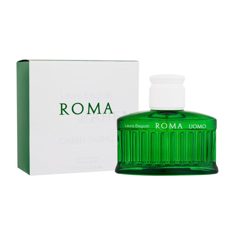 Laura Biagiotti Roma Uomo Green Swing Apă de toaletă pentru bărbați 75 ml