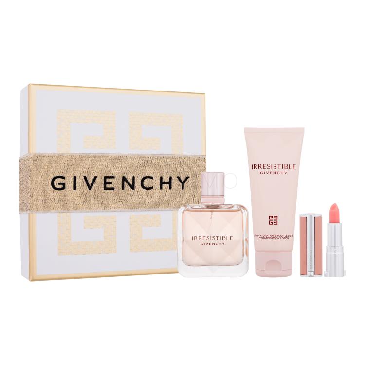 Givenchy Irresistible Set cadou Apă de parfum 50 ml + loțiune de corp 75 ml + balsam de buze 1,5 g 001 Pink Irresistible