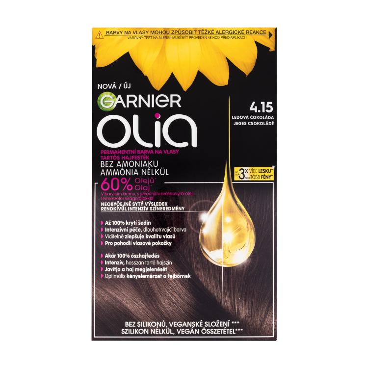 Garnier Olia Vopsea de păr pentru femei 60 g Nuanţă 4,15 Iced Chocolate