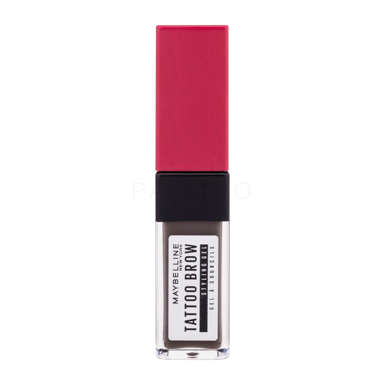 Maybelline Tattoo Brow 36H Styling Gel Gel și ceară pentru femei 6 ml Nuanţă 260 Deep Brown