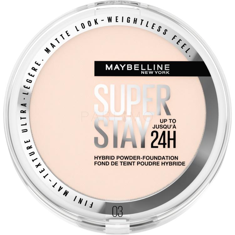 Maybelline Superstay 24H Hybrid Powder-Foundation Fond de ten pentru femei 9 g Nuanţă 03