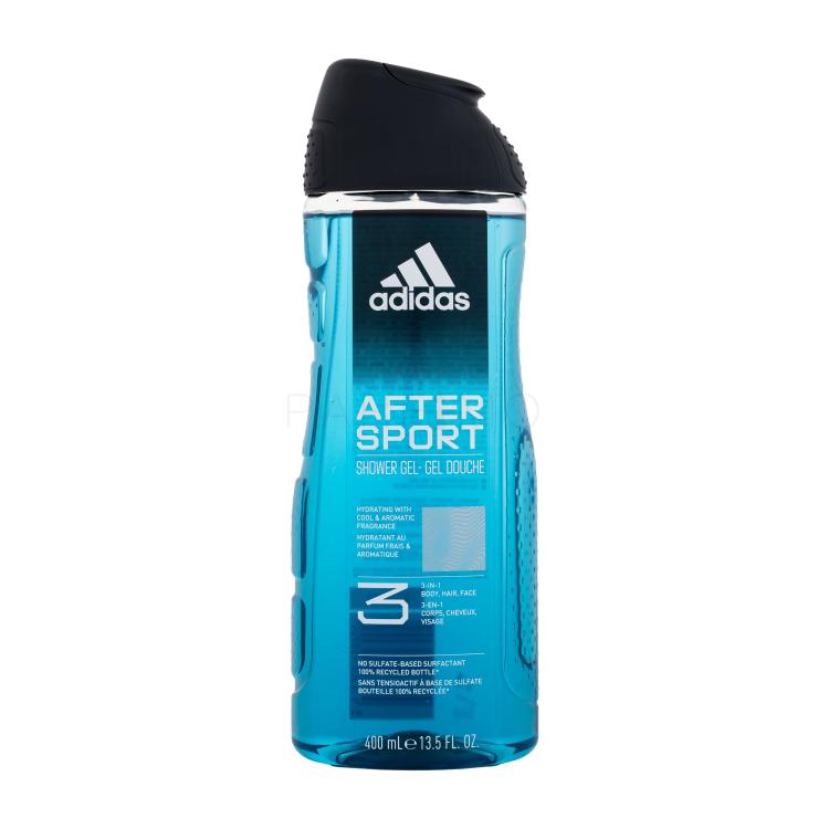 Adidas After Sport Shower Gel 3-In-1 Gel de duș pentru bărbați 400 ml