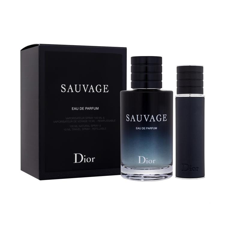 Christian Dior Sauvage Set cadou Apă de parfum 100 ml + apă de parfum 10 ml reîncărcabil