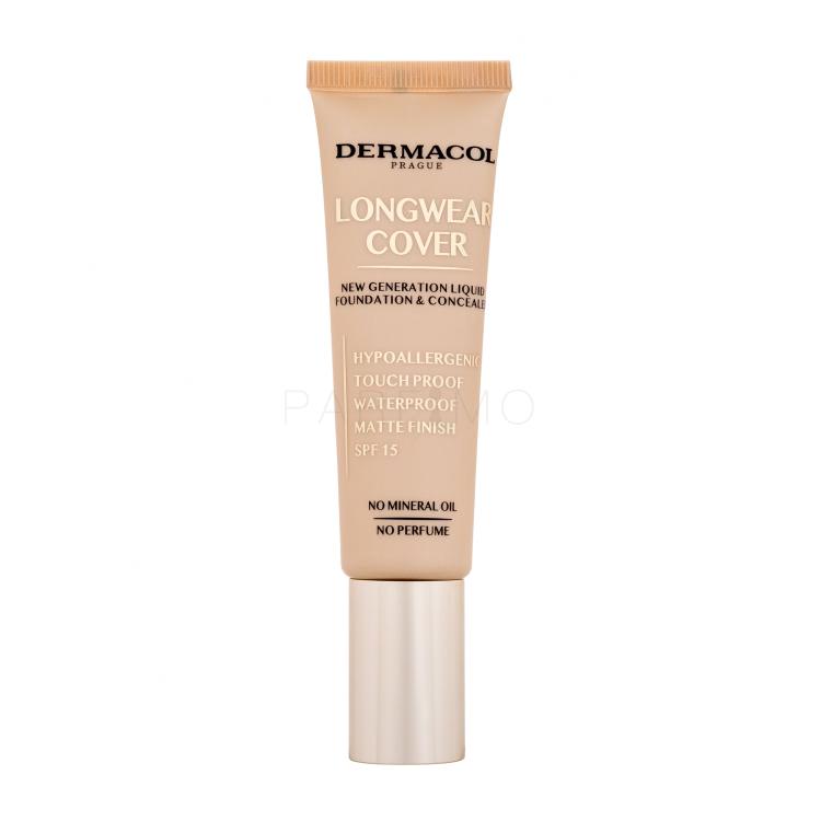 Dermacol Longwear Cover SPF15 Fond de ten pentru femei 30 ml Nuanţă Bronze
