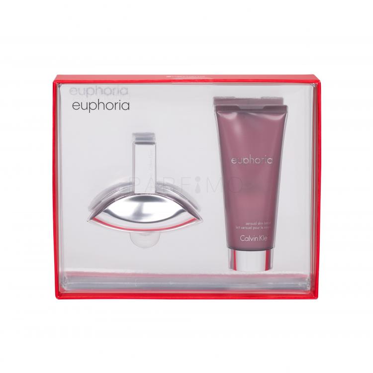 Calvin Klein Euphoria Set cadou Apa de parfum 30 ml + Lapte de corp 100 ml