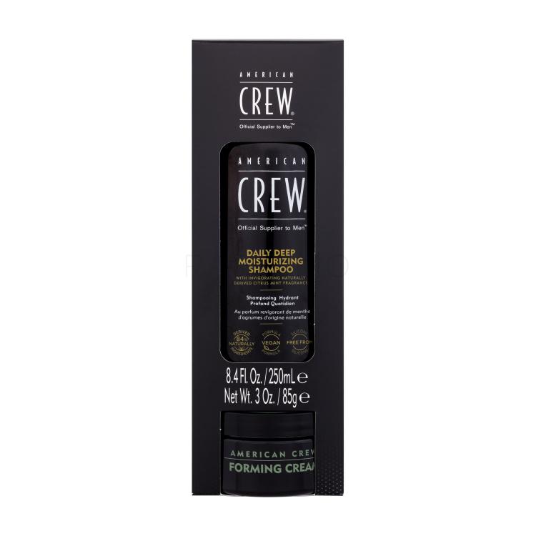 American Crew Daily Deep Moisturizing Set cadou Șampon Daily Deep Moisturizing Shampoo 250 ml + cremă de păr Forming Cream 85 g