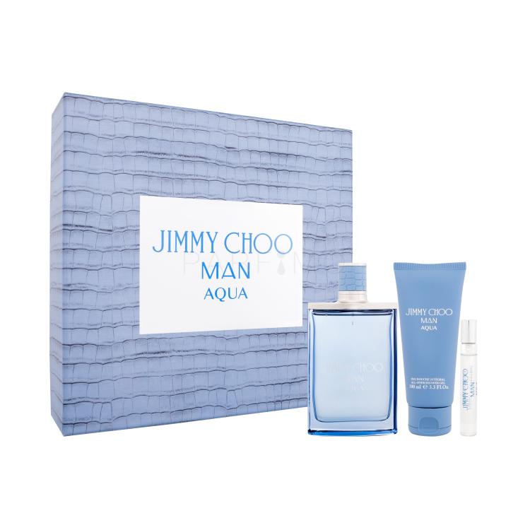 Jimmy Choo Jimmy Choo Man Aqua Set cadou Apă de toaletă 100 ml + apă de toaletă 7,5 ml + gel de duș 100 ml