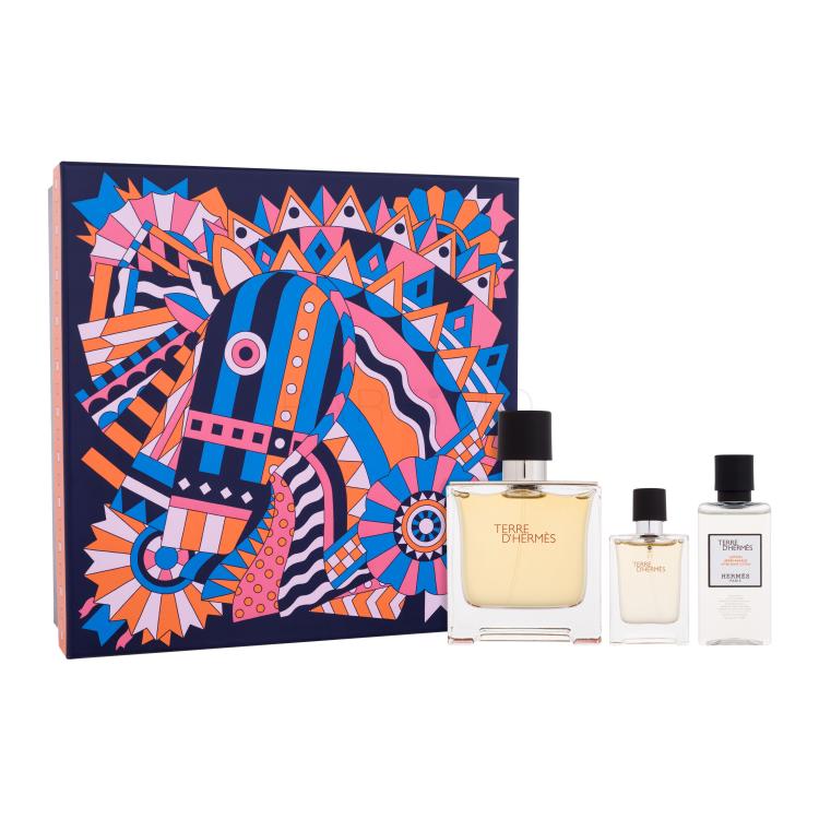 Hermes Terre d´Hermès Set cadou Parfum 75 ml + balsam după bărbierit 40 ml + parfum 12,5 ml