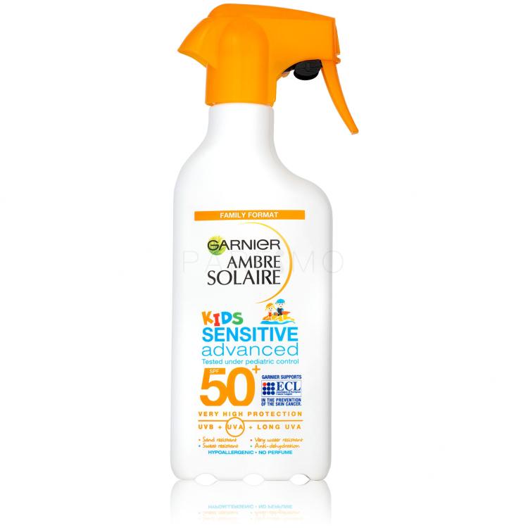 Garnier Ambre Solaire Kids Sensitive Advanced Spray SPF50+ Pentru corp pentru copii 270 ml