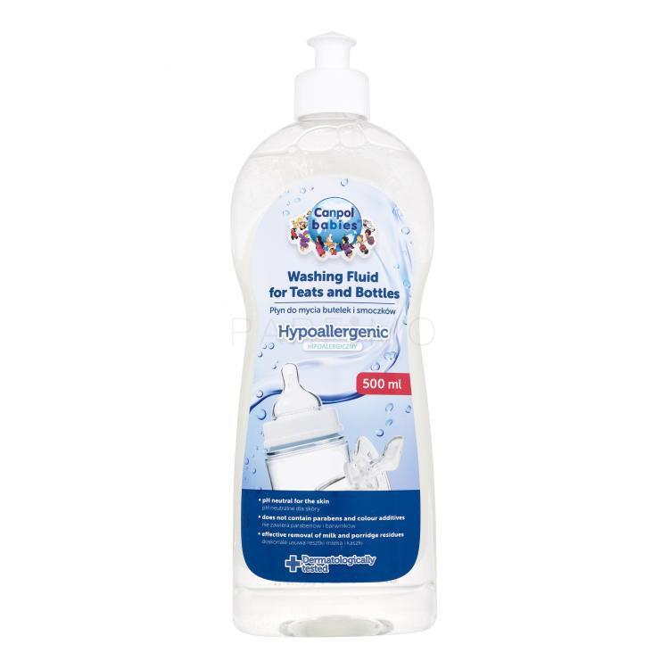 Canpol babies Washing Fluid For Teats And Bottles Curățare și sterilizare pentru copii 500 ml