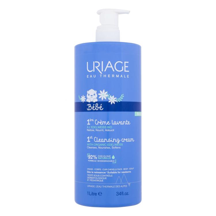 Uriage Bébé 1st Cleansing Cream Cremă de duș pentru copii 1000 ml