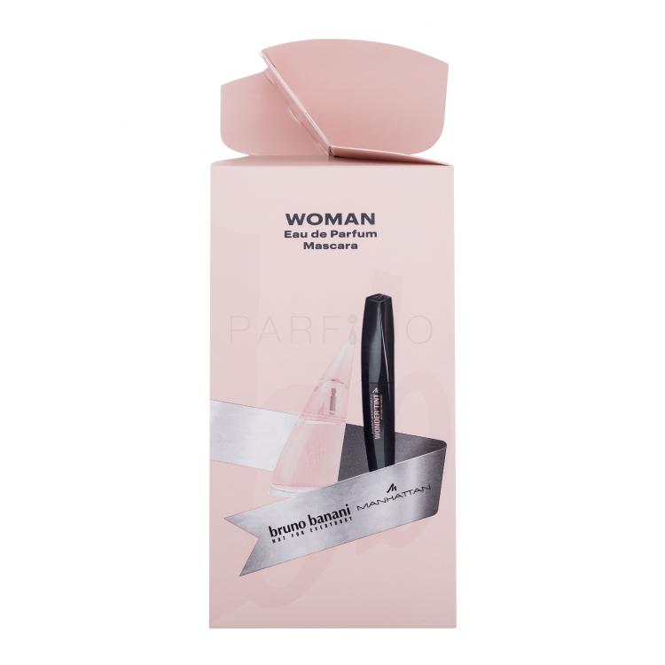 Bruno Banani Woman Set cadou Apă de parfum 30 ml + mascara Manhattan Wonder&#039;Tint 11 ml 001 Black