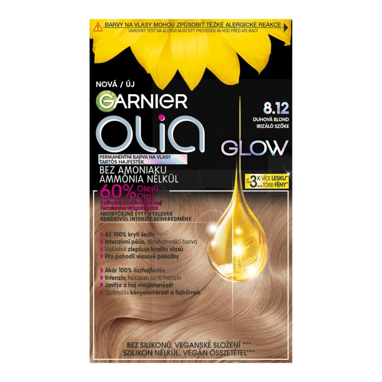 Garnier Olia Glow Vopsea de păr pentru femei 60 g Nuanţă 8.12 Rainbow Blonde