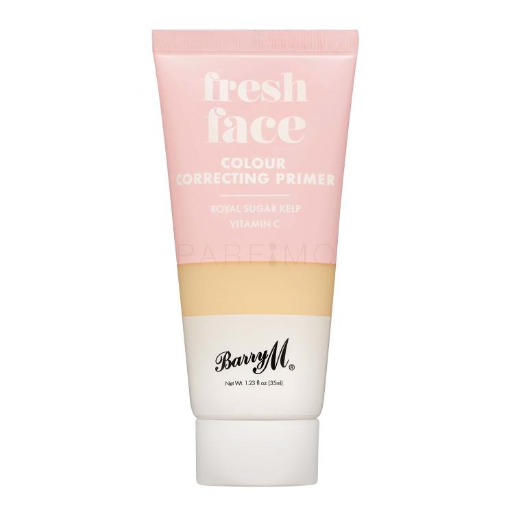 Barry M Fresh Face Colour Correcting Primer Bază de machiaj pentru femei 35 ml Nuanţă Yellow