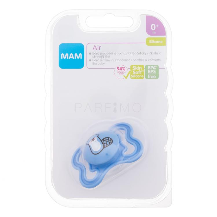 MAM Air Silicone Pacifier 0m+ Beaver Suzete pentru copii 1 buc