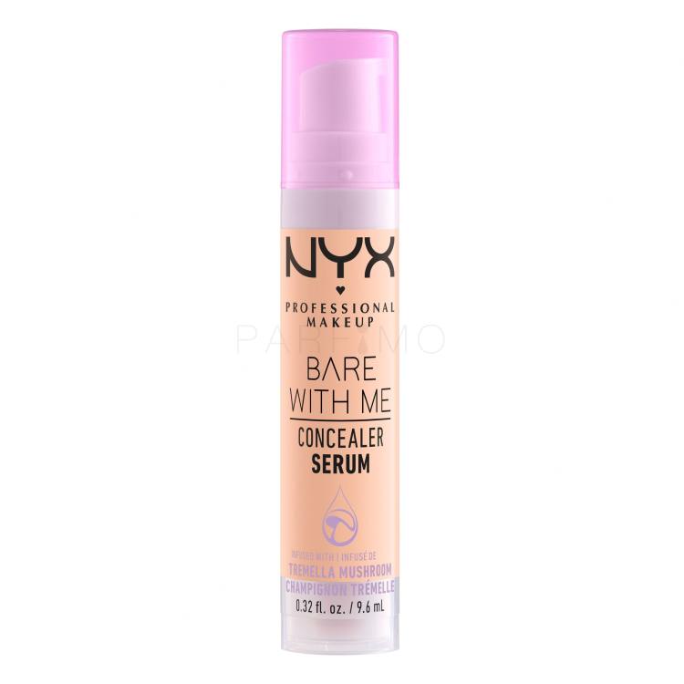 NYX Professional Makeup Bare With Me Serum Concealer Anticearcăn pentru femei 9,6 ml Nuanţă 2.5 Medium Vanilla