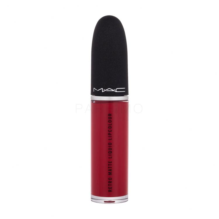 MAC Retro Matte Liquid Lipcolour Ruj de buze pentru femei 5 ml Nuanţă 134 Ruby Phew!