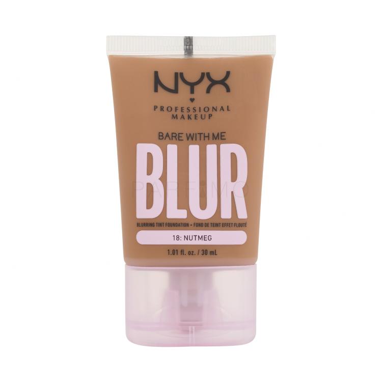 NYX Professional Makeup Bare With Me Blur Tint Foundation Fond de ten pentru femei 30 ml Nuanţă 18 Nutmeg