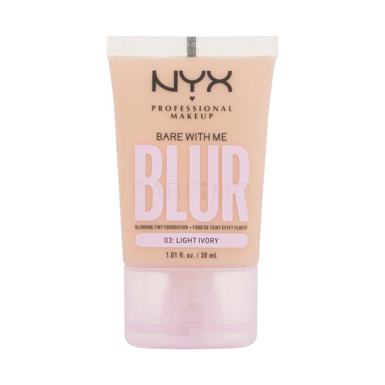 NYX Professional Makeup Bare With Me Blur Tint Foundation Fond de ten pentru femei 30 ml Nuanţă 03 Light Ivory