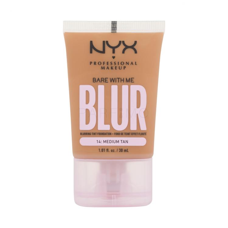 NYX Professional Makeup Bare With Me Blur Tint Foundation Fond de ten pentru femei 30 ml Nuanţă 14 Medium Tan