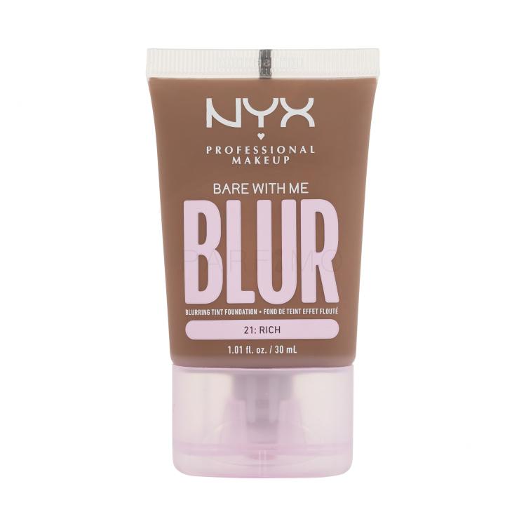 NYX Professional Makeup Bare With Me Blur Tint Foundation Fond de ten pentru femei 30 ml Nuanţă 21 Rich