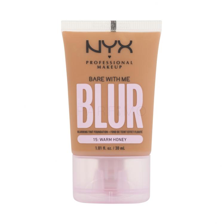NYX Professional Makeup Bare With Me Blur Tint Foundation Fond de ten pentru femei 30 ml Nuanţă 15 Warm Honey
