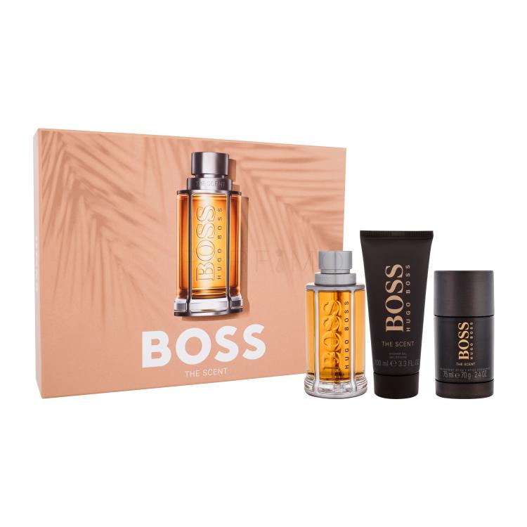 HUGO BOSS Boss The Scent 2015 Set cadou Apă de toaletă 100 ml + gel de duș 100 ml + deostick 75 ml