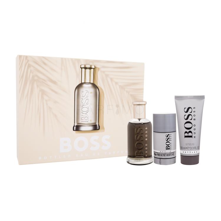 HUGO BOSS Boss Bottled Set cadou Apă de parfuma 100 ml + gel de duș 100 ml + deostick 75 ml