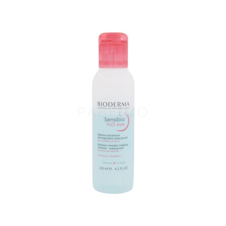 BIODERMA Sensibio H2O Eye Biphasic Micellar Makeup Remover Demachiant de ochi pentru femei 125 ml