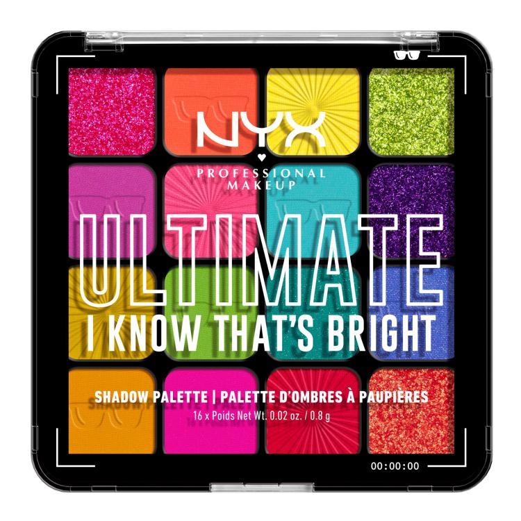 NYX Professional Makeup Ultimate I Know That´s Bright Fard de pleoape pentru femei 12,8 g