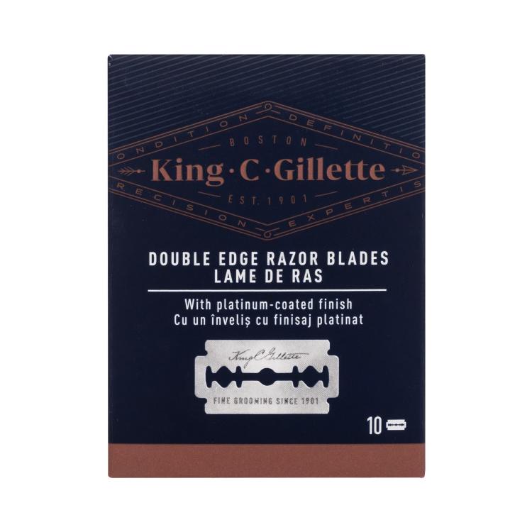 Gillette King C. Double Edge Safety Razor Blades Rezerve lame pentru bărbați Set