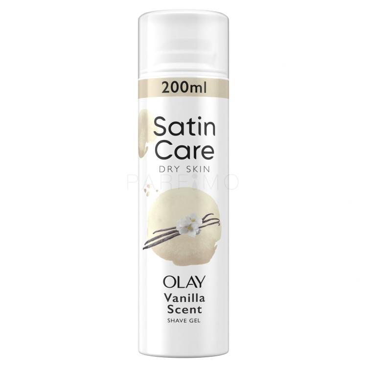 Gillette Satin Care Olay Vanilla Dream Shave Gel Gel de ras pentru femei 200 ml