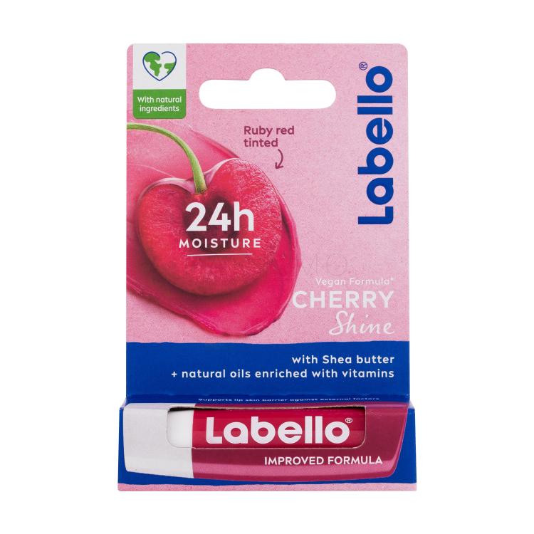 Labello Cherry Shine 24h Moisture Lip Balm Balsam de buze pentru femei 4,8 g