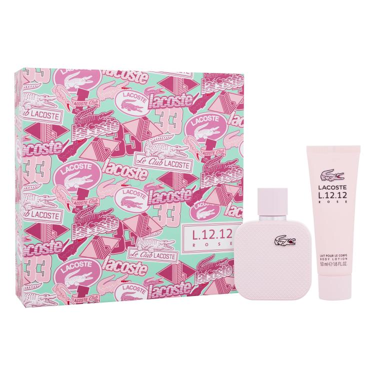 Lacoste L.12.12 Rose SET2 Set cadou apă de parfum  50 ml + loțiune de corp 50 ml