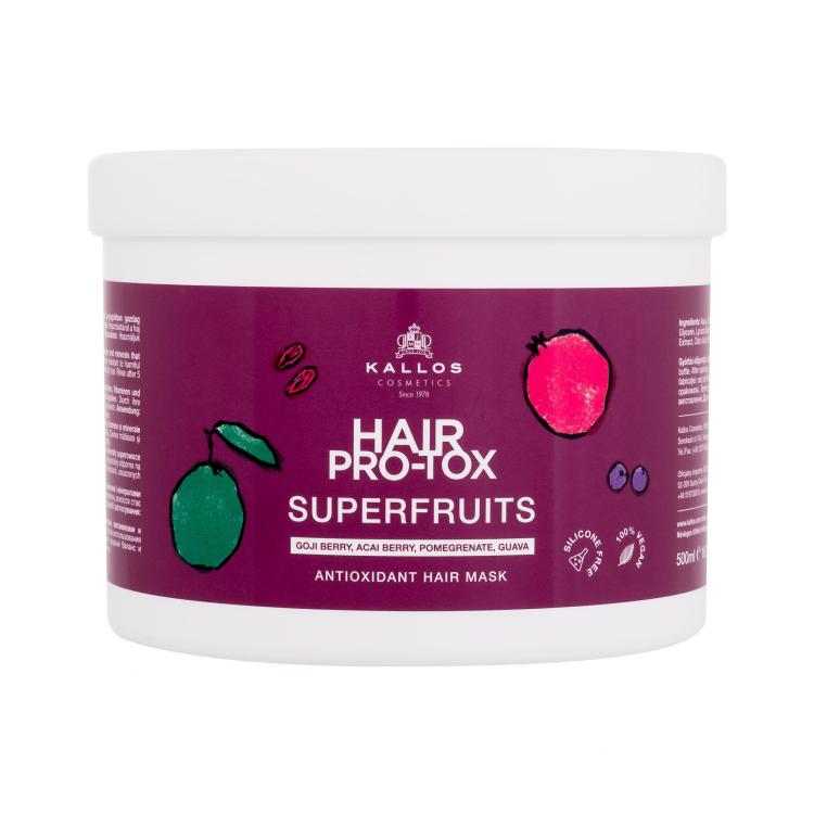 Kallos Cosmetics Hair Pro-Tox Superfruits Antioxidant Hair Mask Mască de păr pentru femei 500 ml