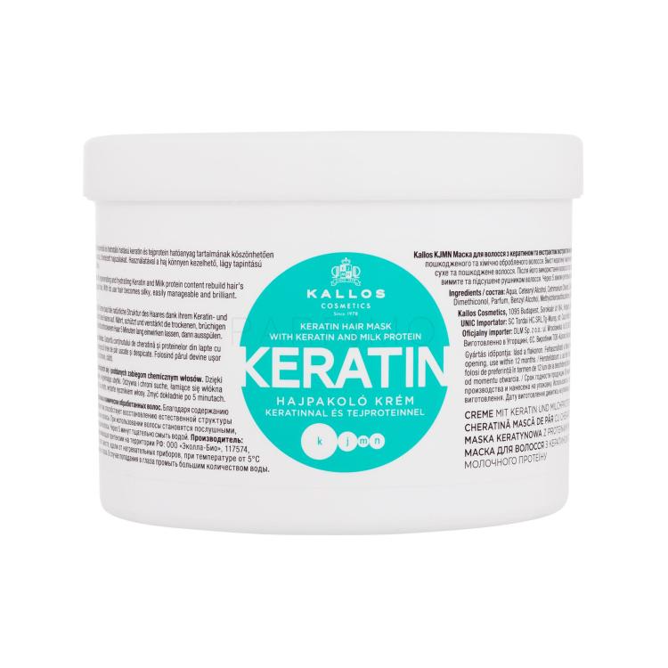 Kallos Cosmetics Keratin Mască de păr pentru femei 500 ml