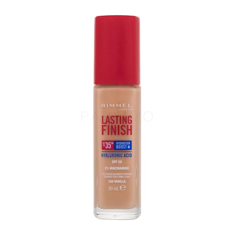 Rimmel London Lasting Finish 35H SPF20 Fond de ten pentru femei 30 ml Nuanţă 160 Vanilla